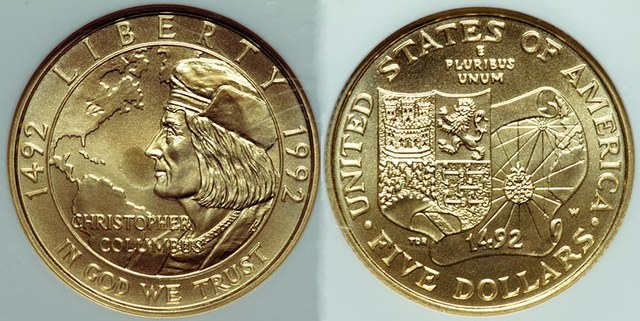 USA 5$ - Columbus Commemorative