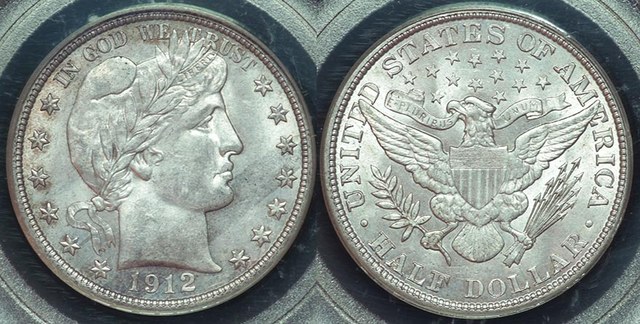 USA Barber Half Dollar - 1912