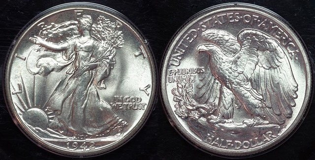 USA Liberty Walking Half $ - 1942