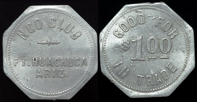 Ft. Huachuca AZ NCO Club $1
