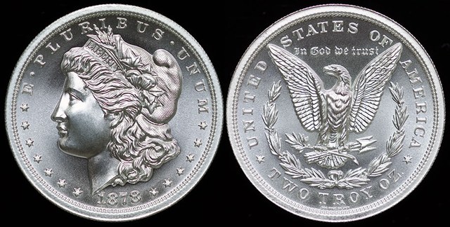 US Morgan Dollar Tribute 2 Oz.