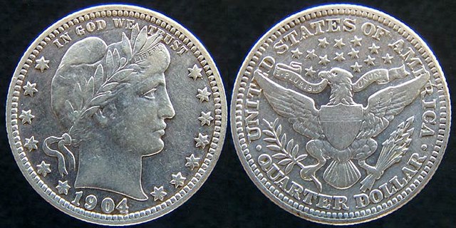 Barber Quarter 1902