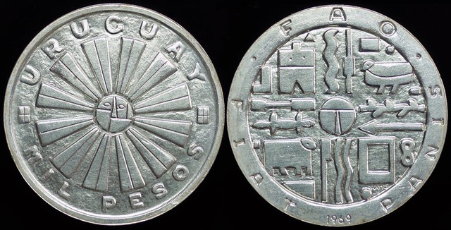 Uruguay 1000 Pesos - 1969