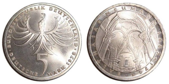 WEST GERMANY~5 Deutsche Mark 1978 F
